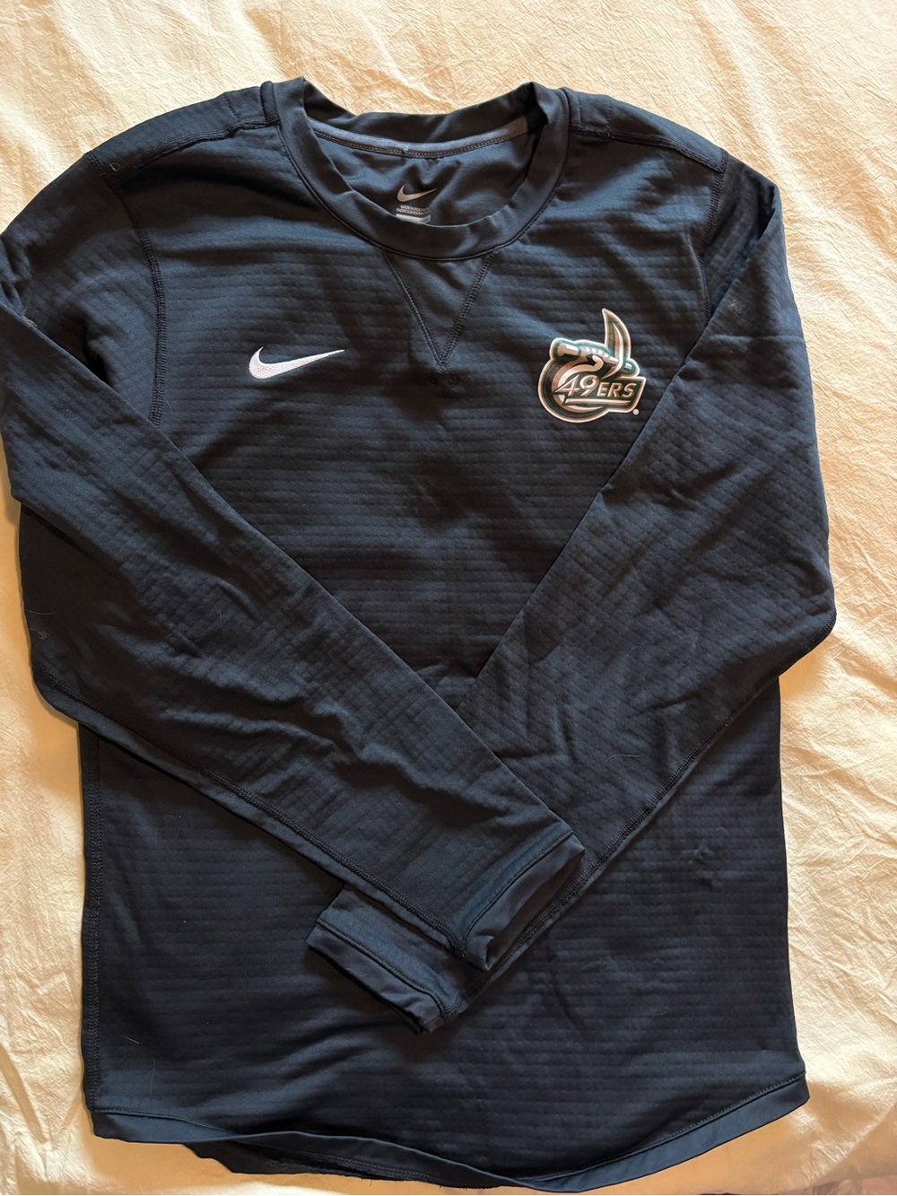 Nike Men's Black Crew Sweatshirt with 49ers Patch